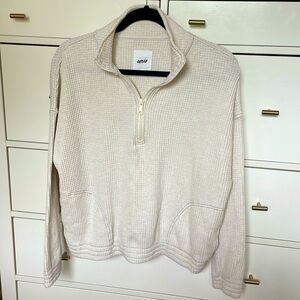Aerie waffle knit half zip